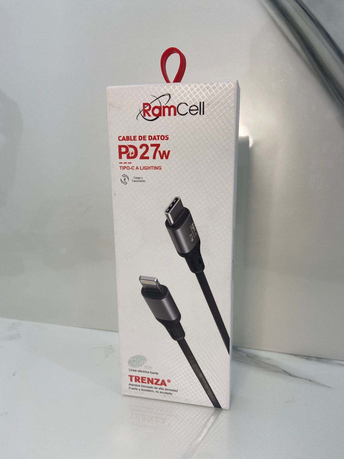 Cable RamCell Lightning - C 27w - Dcel Accesorios