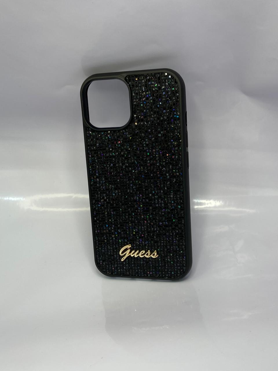 Funda Guess disco script metal - Dcel Accesorios