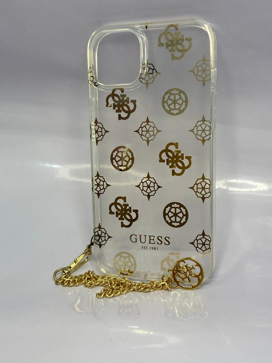 Funda Guess peony charm oro - Dcel Accesorios