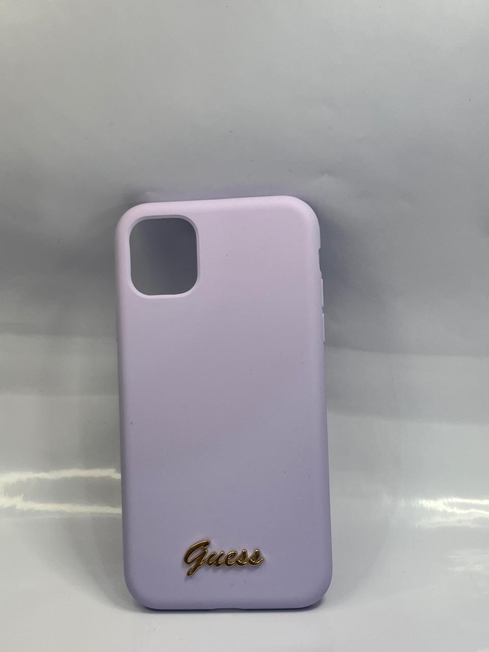 Protector GUESS silicon lila. - Dcel Accesorios